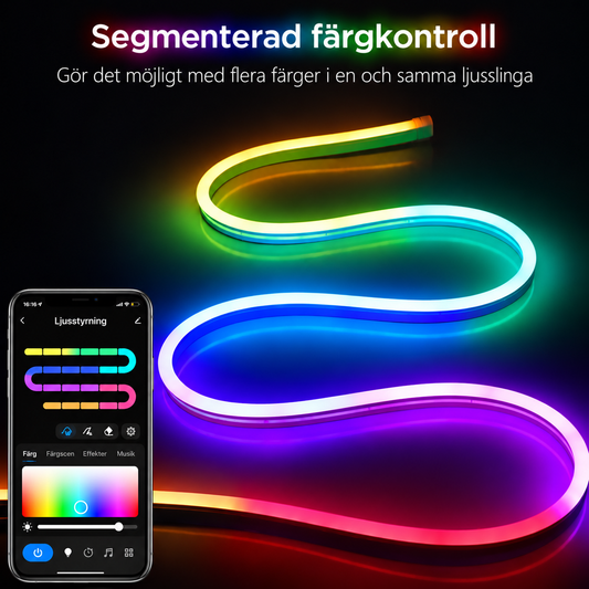 GlowStrip Flexibel LED-strip med fullt flödande färger