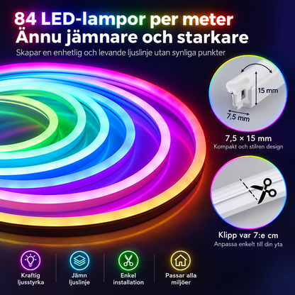 GlowStrip Flexibel LED-strip med fullt flödande färger