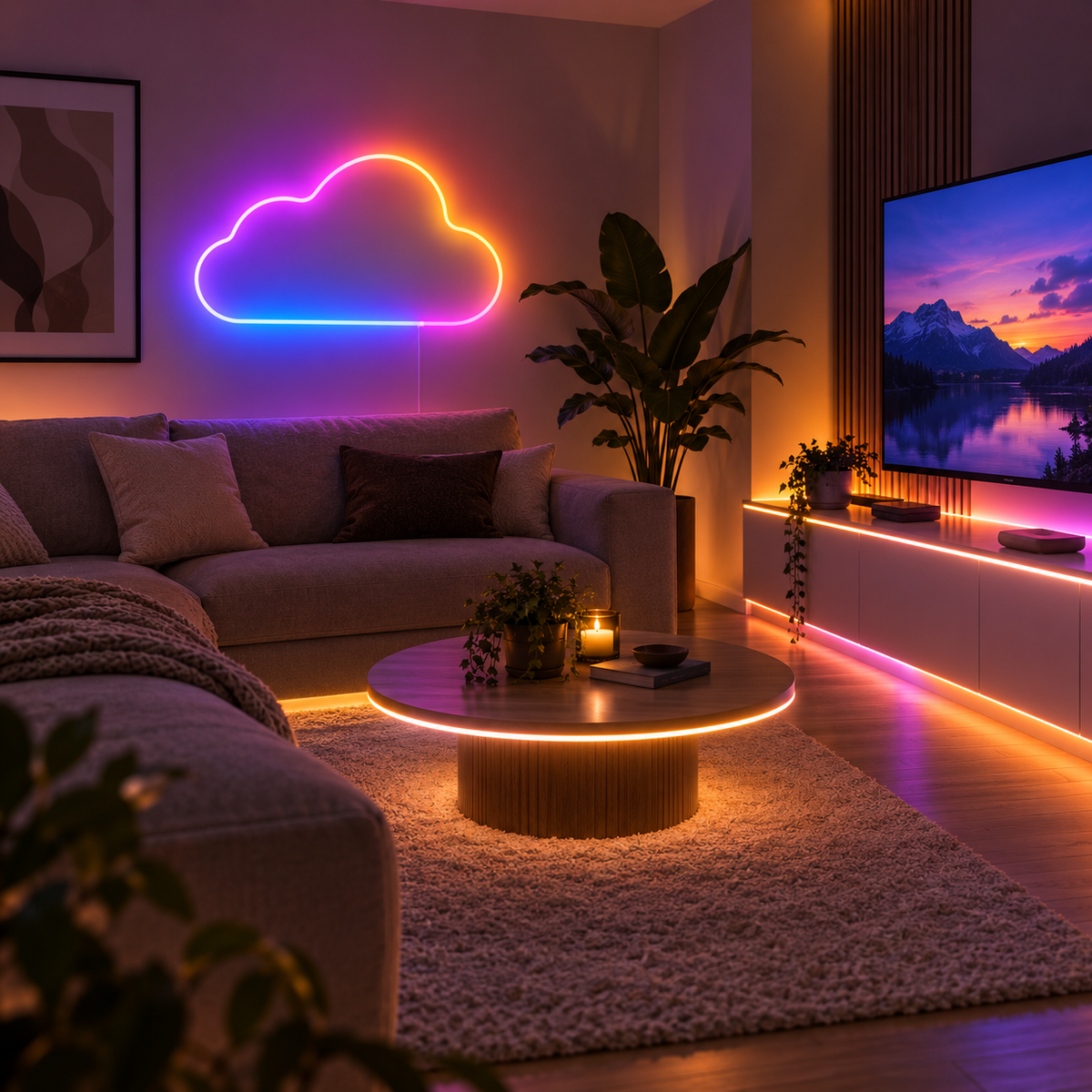 GlowStrip Flexibel LED-strip med fullt flödande färger